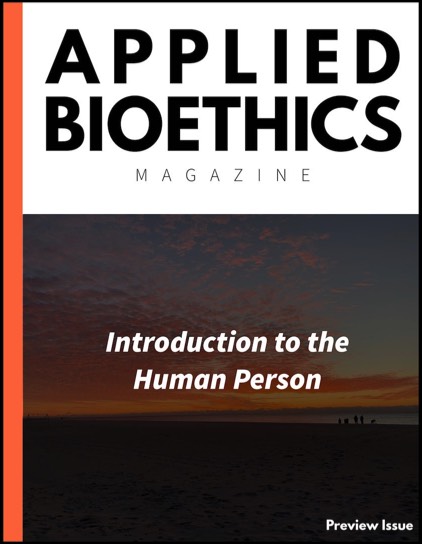 Applied Bioethics Magazine Preview Issue Cover