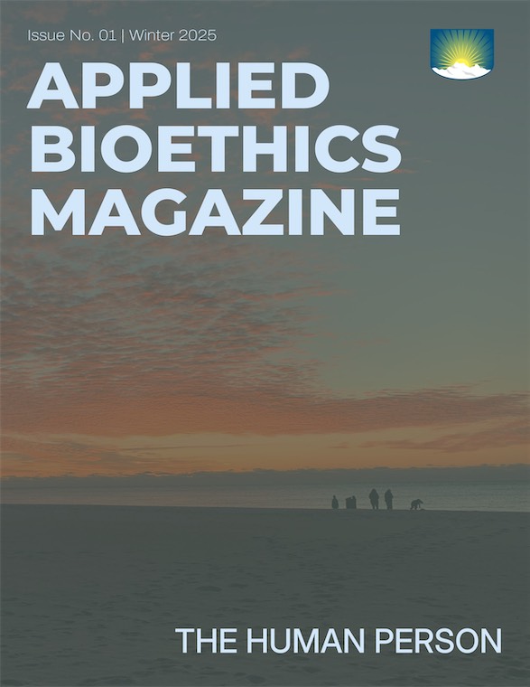 Applied Bioethics Magazine issue 01 cover