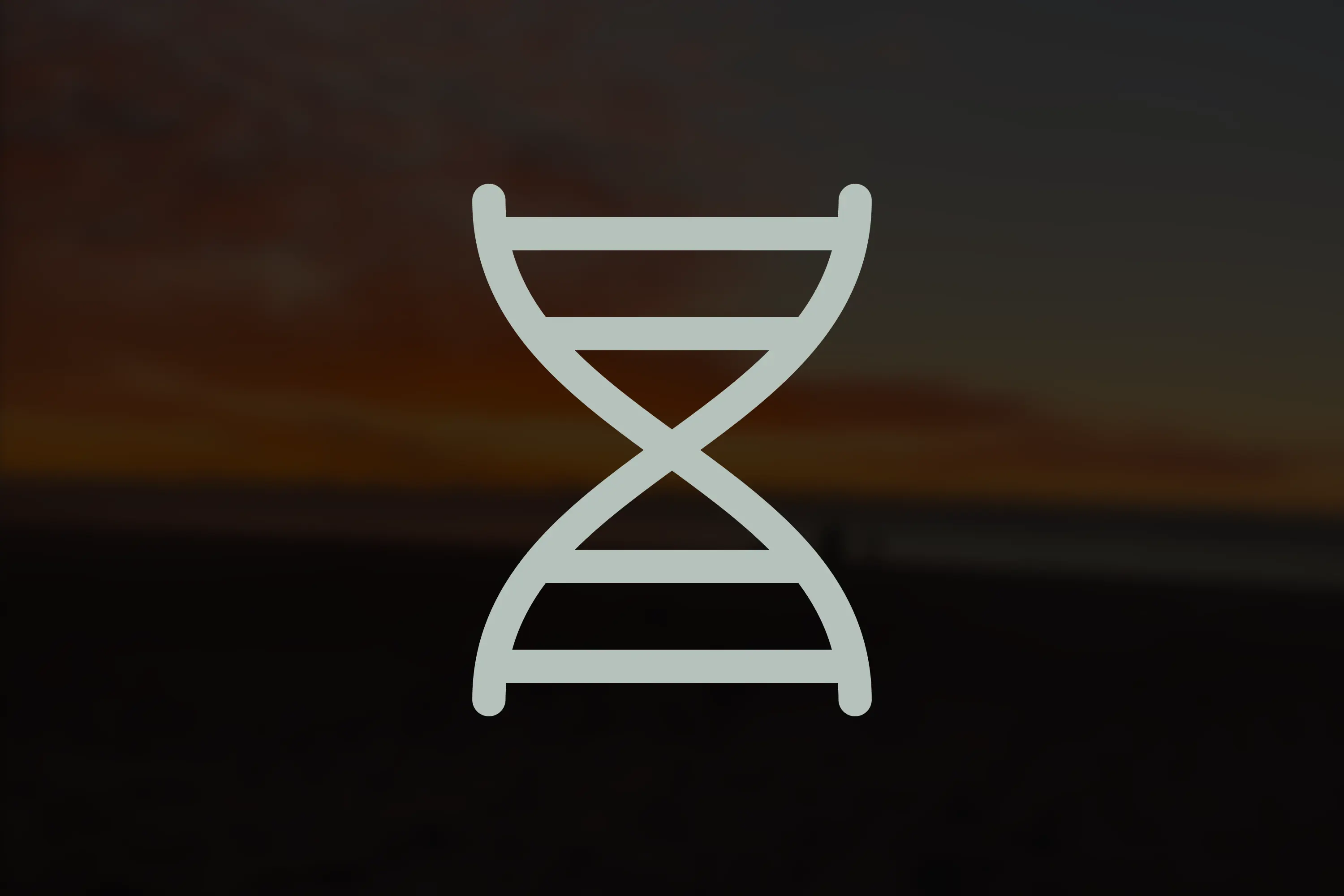 DNA icon over beach background